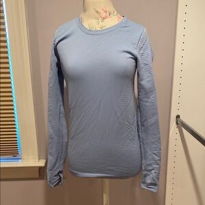 Athleta Light Blue Long Sleeve Top